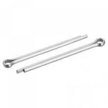 Split Cotter Pin, 5mm x 80mm Stainless Steel Clip Fastener Fitting for Automotive, Mechanics, Silver Tone, 8Pcs