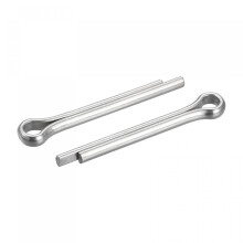 Split Cotter Pin, 5mm x 35mm Stainless Steel Clip Fastener Fitting for Automotive, Mechanics, Silver Tone, 5Pcs