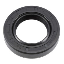 Oil Seal, TC 24mm x 40mm x 8mm Nitrile Rubber Cover Double Lip with Spring for Bearing Shaft, Black Pack of 1