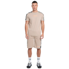 (L, Stone) Bench Mens Chuckles Crew Neck Short Sleeve Camo Detail T Shirt Tee Top