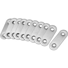 Repair Plate, 47mmx16mm, Flat Fixing Mending Corner Brace Bracket Connector, Pack of 10