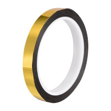 Gold Tone Metalized Tape 12mm x 50m/164ft Decor Tape for Graphic Arts,Boat Trim