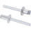 Blind Rivets, Aluminum Pull Rivets Core Decoration Rivets 6mm Diameter 10mm Grip Length Silver Tone, 25pcs 1