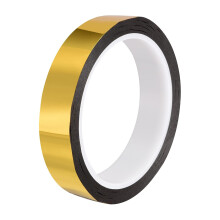 Gold Tone Metalized Tape 25mm x 50m/164ft Decor Tape for Graphic Arts,Boat Trim