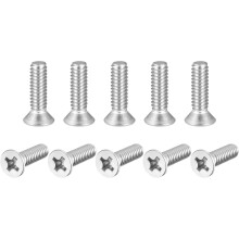 1/4-20x7/8" Flat Head Machine Screws Phillips 304 Stainless Steel Bolts 50pcs