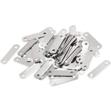 Repair Plate, 30mmx8mm, Flat Fixing Mending Corner Brace Bracket Connector, Pack of 50