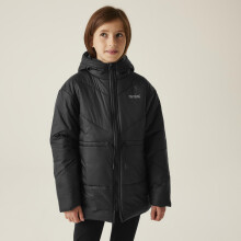 (3-4 Yrs, Black) Regatta Kids Rurie Hooded Heavy Weight Padded Warm Winter Jacket Coat
