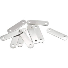 Repair Plate, 30mmx8mm, Flat Fixing Mending Corner Brace Bracket Connector, Pack of 10