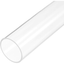 Clear Rigid Acrylic Pipe 66mm ID x 70mm(2 3/4") OD x 305mm(12") Round Tube Tubing