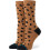 (S, Brown) Stance Leopard Crew Socks 1