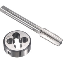 M11 x 1.5mm Metric Tap and Die Set, Machine Thread Screw Tap with Round Threading Die, Tap & Die Kit for Nut Screw Bolt Thread Repair