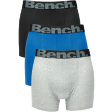 (XXL, Multi) Bench Mens Hamlet 3-Pack Logo Waistband Underwear Boxers Boxer Shorts - Multi
