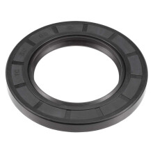 Oil Seal, TC 50mm x 80mm x 8mm Nitrile Rubber Cover Double Lip with Spring for Bearing Shaft, Black Pack of 1