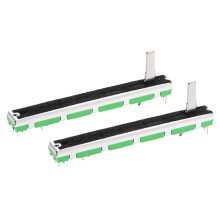 2pcs Fader Variable Resistors 75mm Straight Slide Potentiometer B503 50K Ohm Linear Double Potentiometers for Dimming Tuning