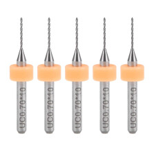 PCB Drill Bits 0.7mm Tungsten Carbide Rotary Tool Jewelry CNC Engraving Print Circuit Board Micro Drill Bits 1/8 Inch Shank 5 Pcs
