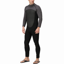 (XL/2XL, Black/Dark Grey) Regatta Mens Lightweight Quick Drying Warm Water Sports Surfing Full Wetsuit