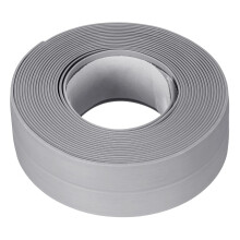 Waterproof Seal Caulk Strip Tape Self Adhesive 0.87" W x 10.5'L PVC Sealing Tape for Kitchen Bathroom Grey