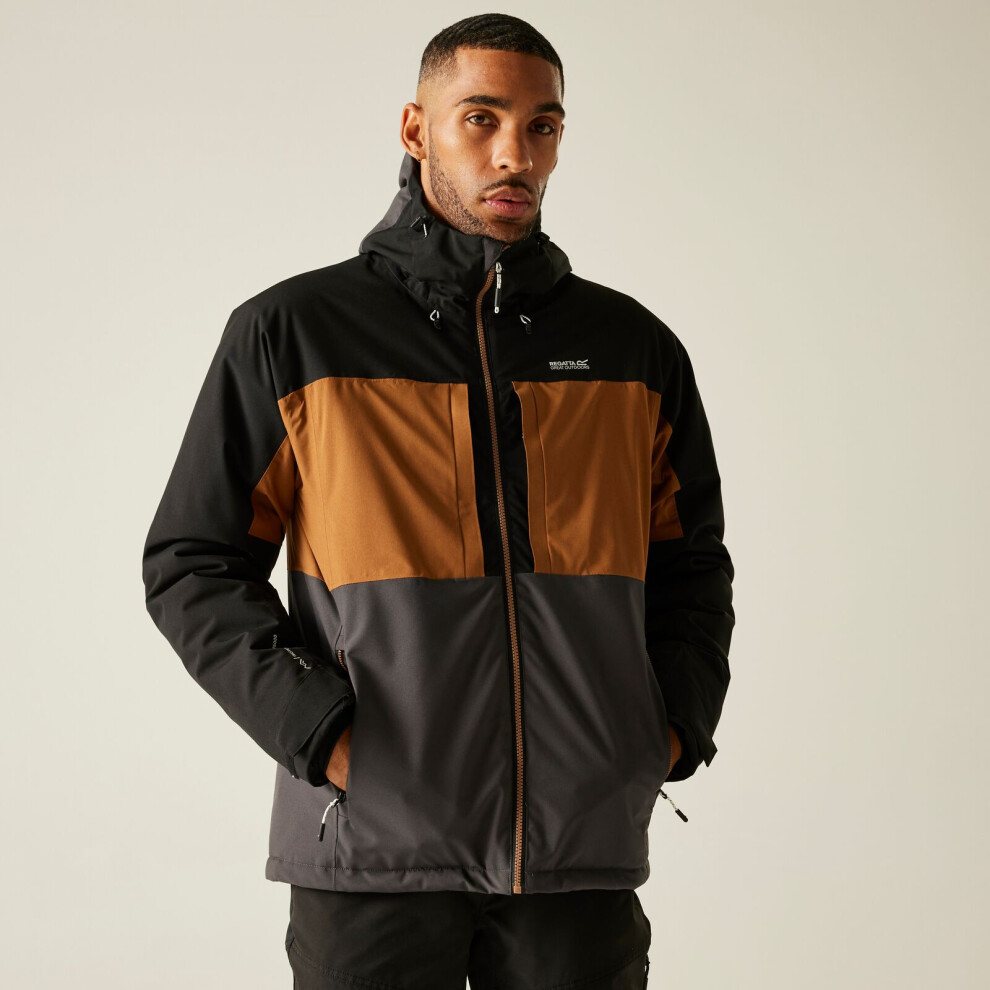 Regatta Men's Nut Brown/Black/Ash Maland Insulated Waterproof Jacket - Image 4