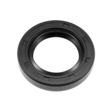 Oil Seal, TC 25mm x 40mm x 7mm Nitrile Rubber Cover Double Lip with Spring for Bearing Shaft, Black Pack of 1