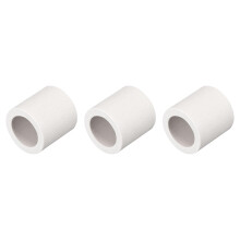 3pcs 17mm Dia Ceramic Tube Insulated Electronic Wire Bundle Heat Insulation Protection Single Bore