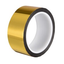 Gold Tone Metalized Tape 35mm x 50m/164ft Decor Tape for Graphic Arts,Boat Trim