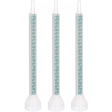 3 Pcs Epoxy Tubes Static Mixer, 5.08-inch Plastic Resin Mixing Nozzle Round Connector for AB Glue Adhesive Gun Applicator 400ml Cartridges, Green