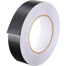 Aluminum Foil Tape Black Matte Tape Non Reflective 25mmx50m/164ft for HVAC, Sealing, Patching Hot and Blocking Light