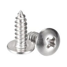 Phillips Head Self Tapping Screws, #8 x 1/2" 304 Stainless Steel Wood Sheet Metal Screw 50pcs