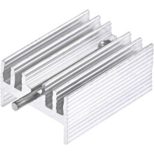 21mm x 15mm x 10mm TO-220 Aluminum Heatsink for Cooling MOSFET Transistor Diodes with a Support Pin 20pcs