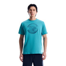 (L, Calgary Blue) Berghaus Mens Curvature Essential Short Sleeve T-Shirt