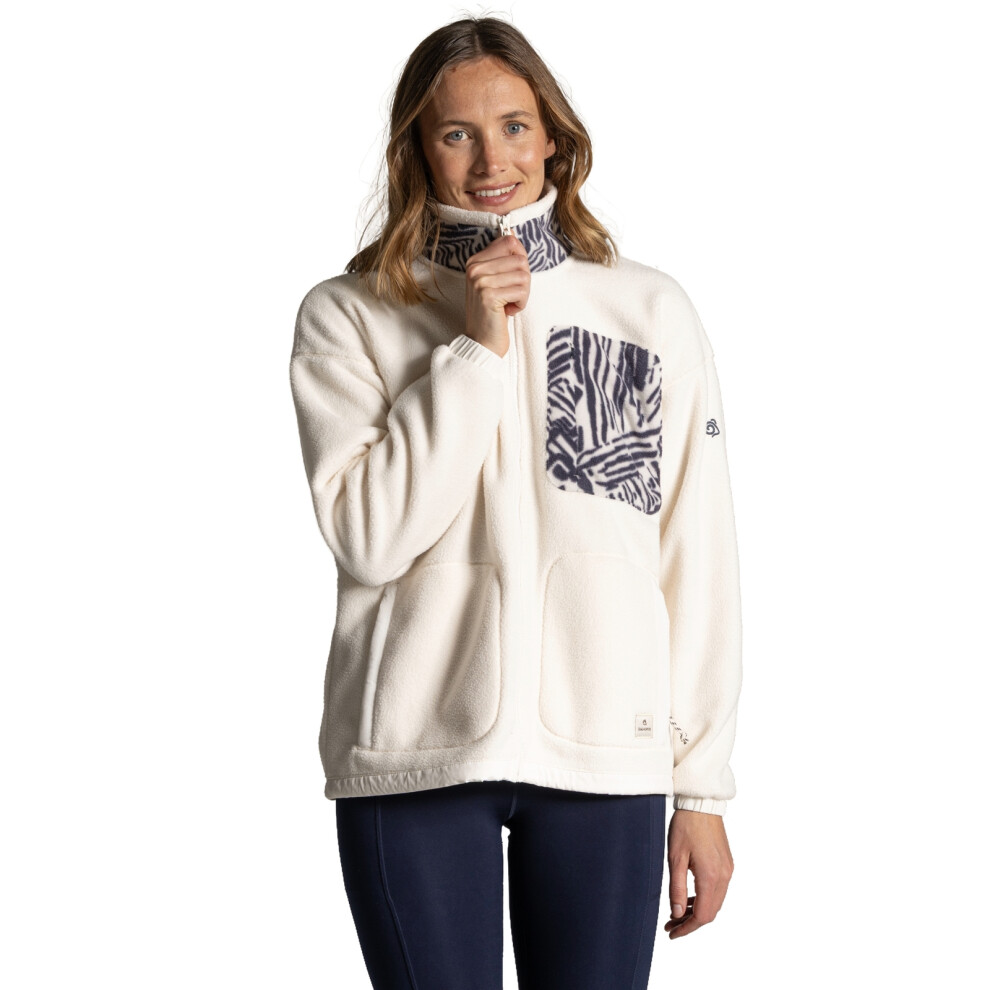 Craghoppers Women's Sanaa Fleece Jacket: : :, Colour: Ecr Ecru Size 16 - Outdoor Action - Image 4