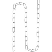 Proof Coil Chain 1 Meter 1.2mm Thick 17Lbs Load Capacity, Zinc Plated 316 Stainless Steel for Clothes Hanging Guardrail