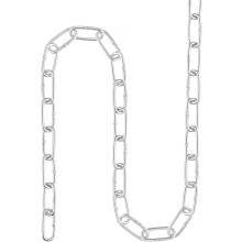 Proof Coil Chain 1 Meter 1.49mm Thick 33Lbs Load Capacity, Zinc Plated 316 Stainless Steel for Clothes Hanging Guardrail