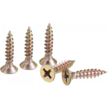 M4 x 20mm Wood Screws Phillips Flat Head Carbon Steel Color Zinc Plated Self Tapping Screws 100pcs