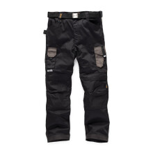 (34S, Black) Scruffs Mens Pro Flex Work Trousers