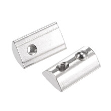 M4 T Slot Nuts Roll in Spring T-nut with Ball Carbon Steel for 4040 Series Aluminum Extrusion Profile Rail with 8mm Slot 12Pcs