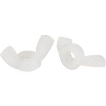 M3 Wing Nuts Nylon Butterfly Nut Hand Twist Tighten Fasteners White 50pcs