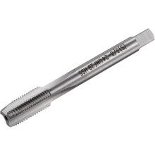 Thread Milling Tap 3/8"-24 UNF, M42 HSS (High Speed Steel) Uncoated 3 Straight Flutes Machine Screw Threading Tap 2B Tolerance Grade