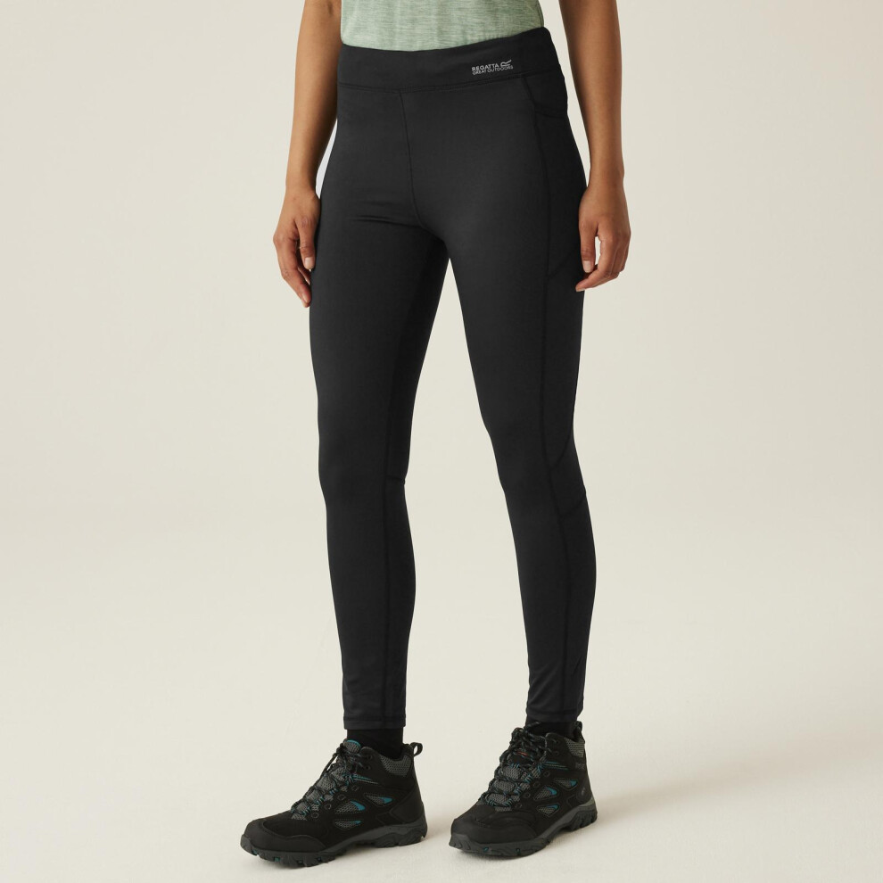 Regatta (12, Black) Womens Holeen Ii Warm Winter Outdoor Walking Leggings