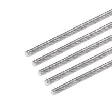 5Pcs M3 x 500mm Fully Threaded Rod 304 Stainless Steel Right Hand Threads