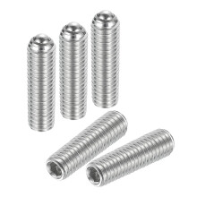 Ball Point Set Screws, M8 x 30mm 304 Stainless Steel Metric Spring Hex Socket Screw 20pcs
