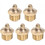 Brass Straight Grease Fitting M16 x 1.5mm Thread Hydraulic Grease Fitting Accessories, 5Pcs 1