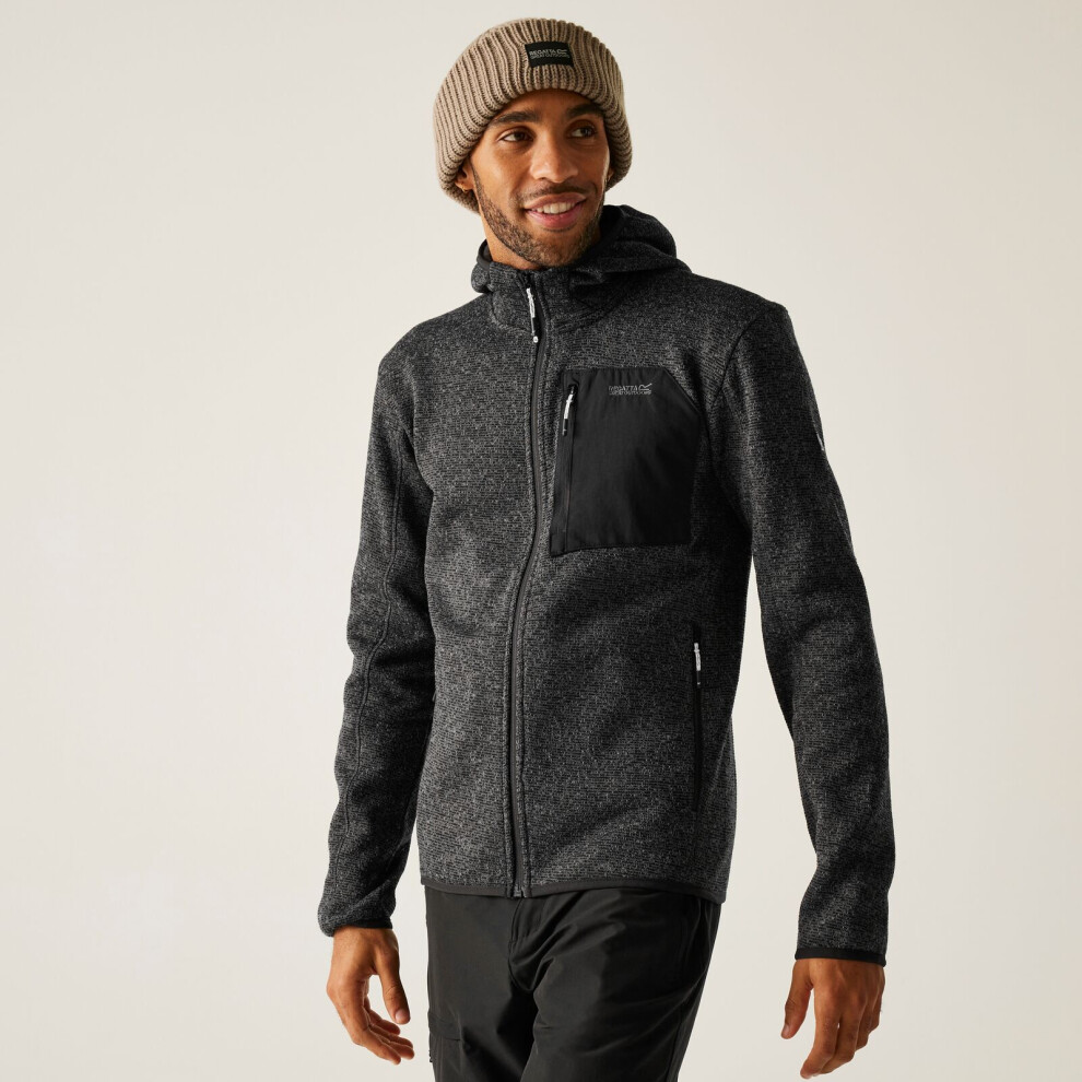 Regatta Mens Mens Newhill Hooded Fleece, Grey, Size 3Xl, Men - Image 2