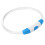 Wiederaufladbares LED Dog Collar Blau USB 20