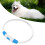 Wiederaufladbares LED Dog Collar Blau USB 21