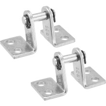 Air Cylinder Rod Clevis Mounting Bracket 4 Bolt Holes MA/MAL Pneumatic Parts for 16mm Cylinder Bore, 2pcs