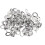 Ball Chain Connector, Double Ring Style Links Stainless Steel Loop Connection 1