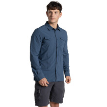 (S, Blue Stone) Craghoppers Mens NosiLife Loukkos Long Sleeve Shirt