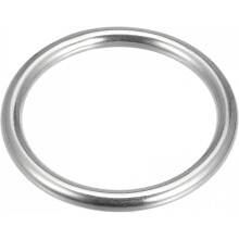 316 Stainless Steel Round Ring Welded O-Rings 50mm(1.97") ID 6mm Thick