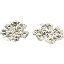 Carbon Steel T-Nuts M4x16x8mm M5x15.2x7.8mm,1 Set